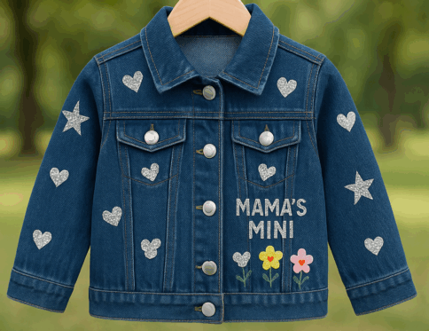 Star Heart Denim Jacket