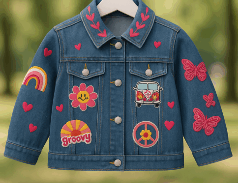 Whimsy Denim Patchwork Jacket