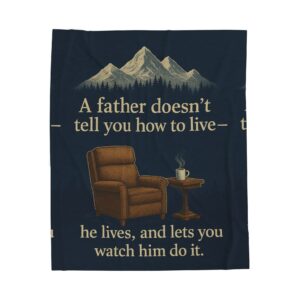 Best Dad Ever Velveteen Plush Blanket for Father's Day