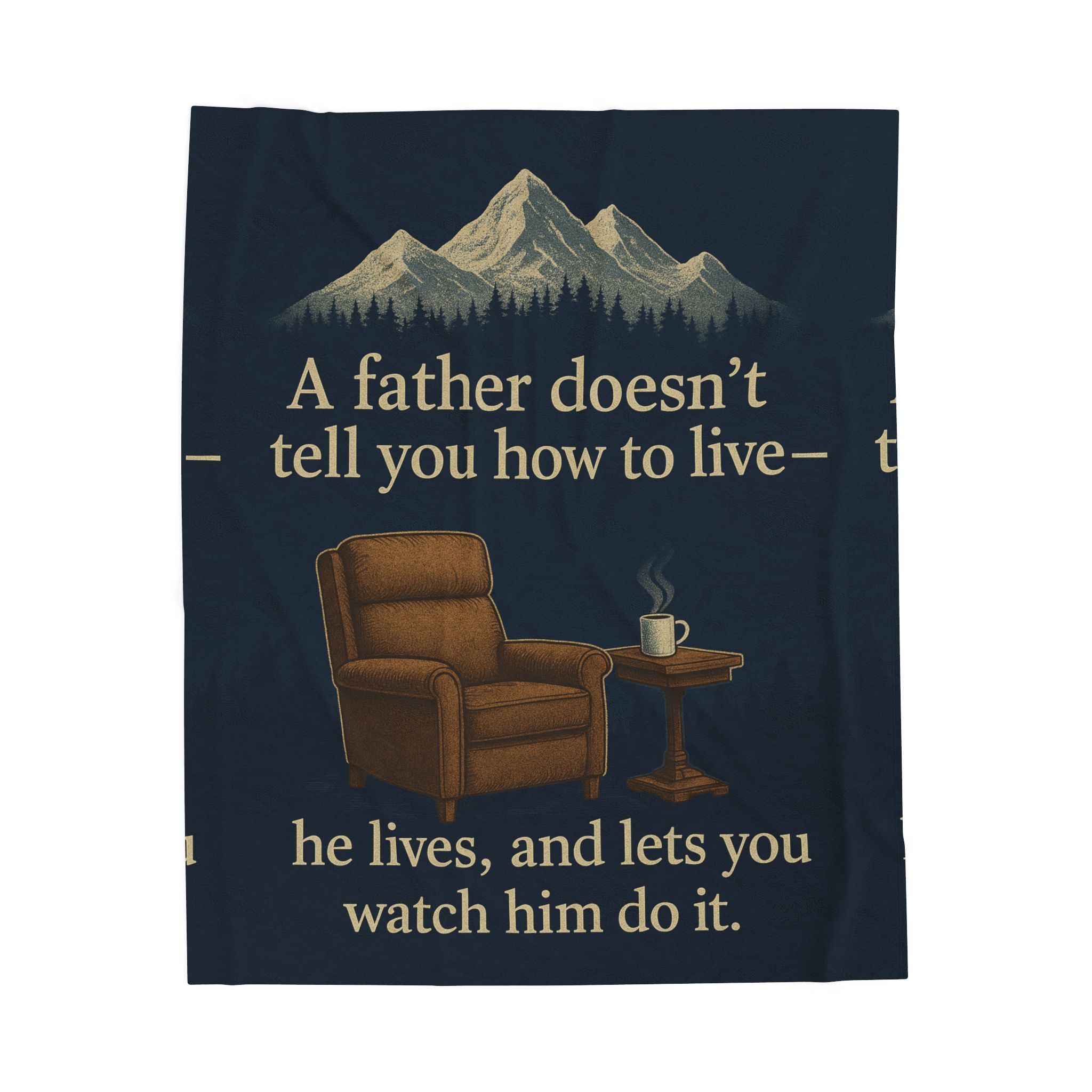 Best Dad Ever Velveteen Plush Blanket for Father’s Day